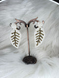 White Handmade Earrings