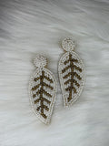 White Handmade Earrings