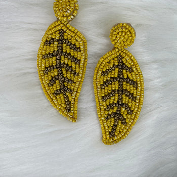 Yellow Handmade Earrings