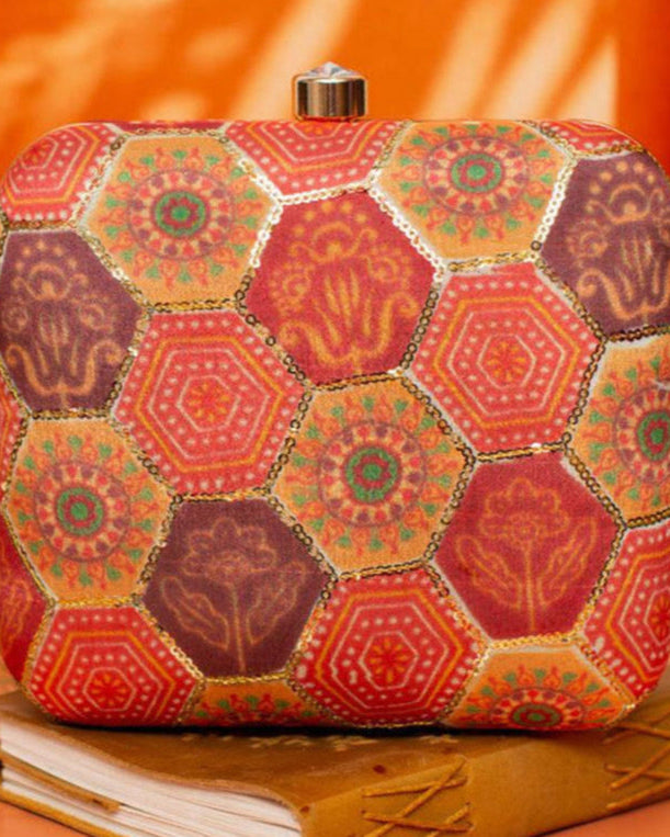 Clutch Bag - Orange