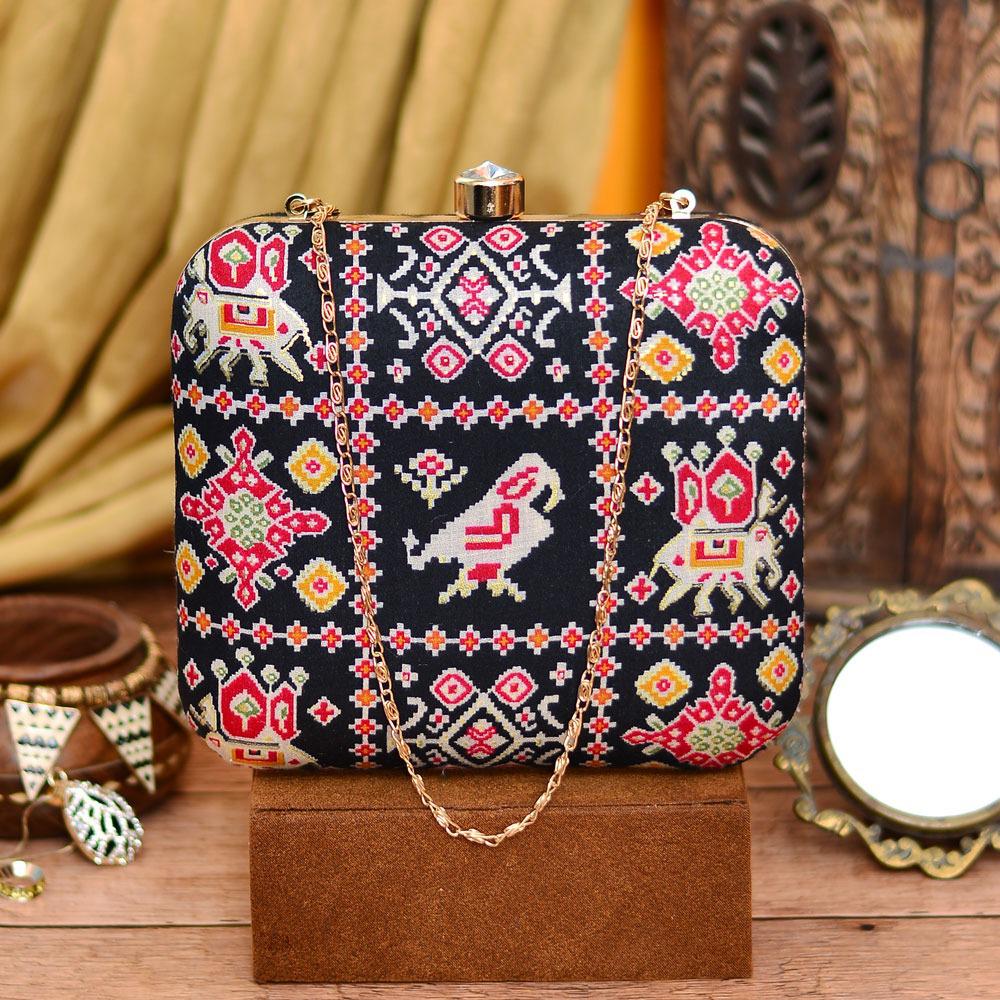 Clutch Bag - Black Patola