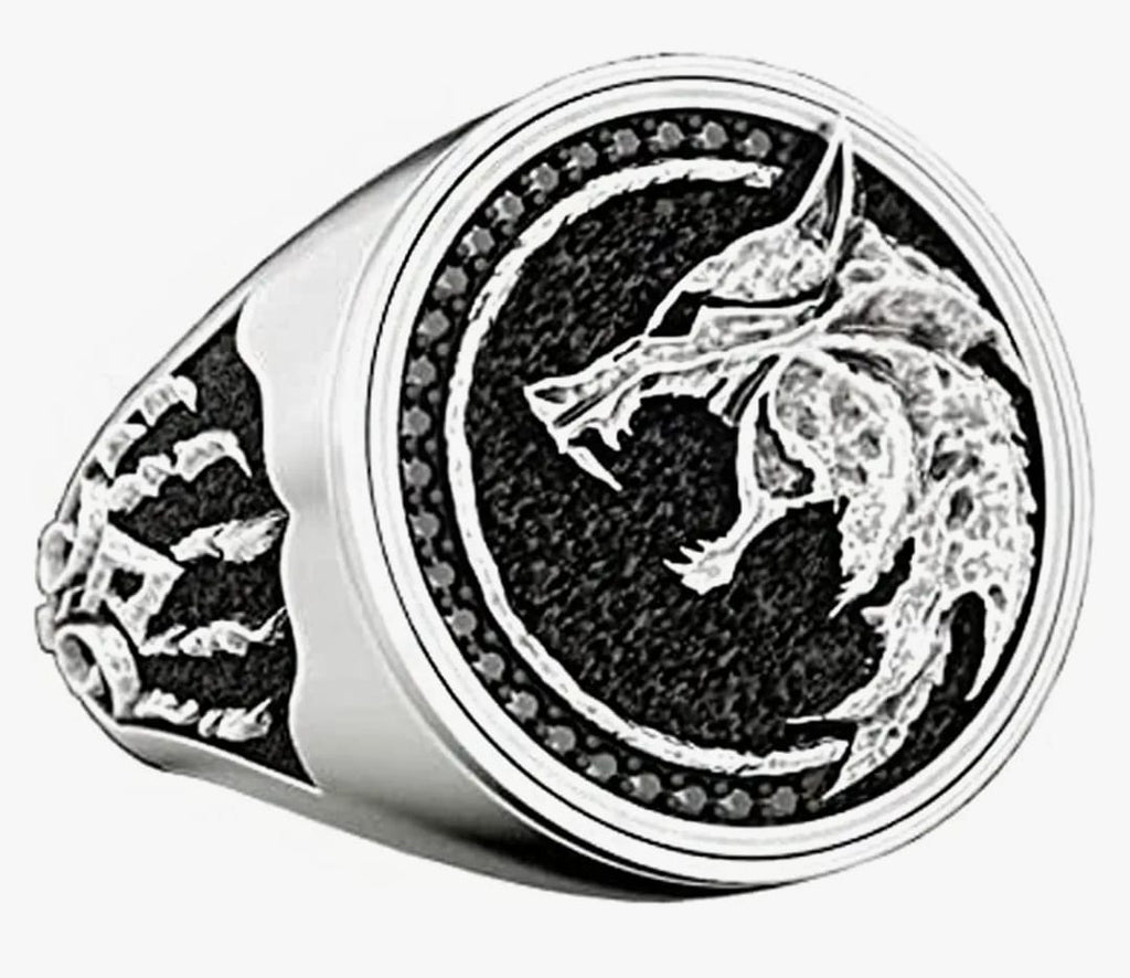 Stainless Steel Men Wizard Ring